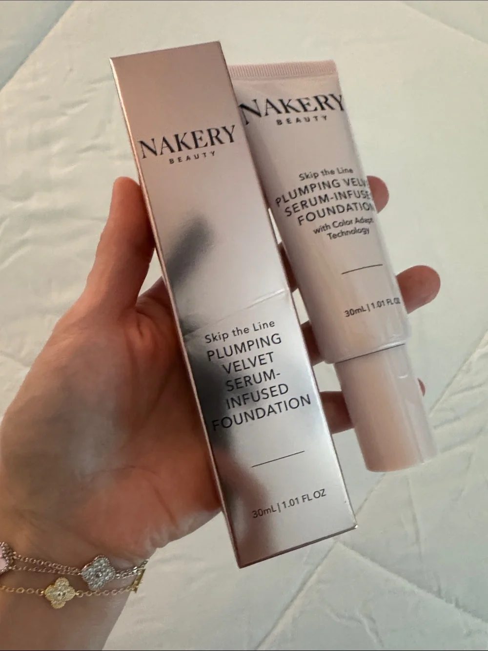 Nakery Beauty Plumping Velvet Serum-Infused Foundation - Light Beige